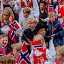 Prince Sverre Magnus in the Children's Parade in Asker  (Photo: Stian Lysberg Solum / NTB scanpix)